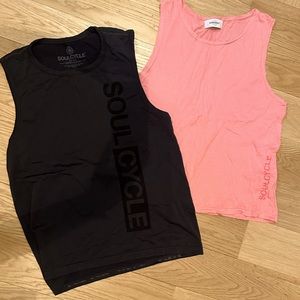 TWO SoulCycle workout tanks